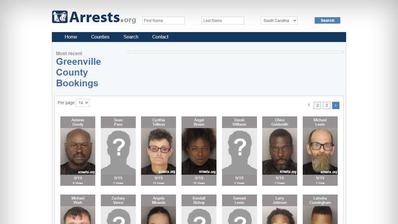 Greenville County Arrests and Inmate Search